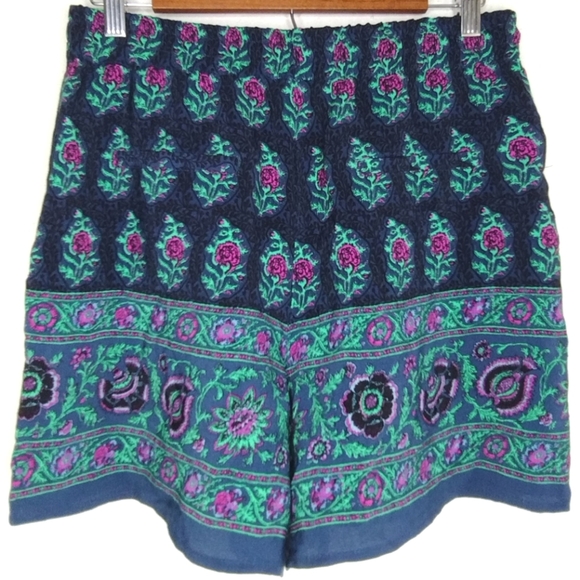 NWT Ettitwa by Anthropologie Boho Paisley Print Shorts - Picture 4 of 13